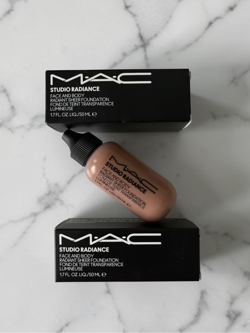 MAC Studio Lot of 2  Radiance Face and Body Radiant Sheer Foundation N6 NEW